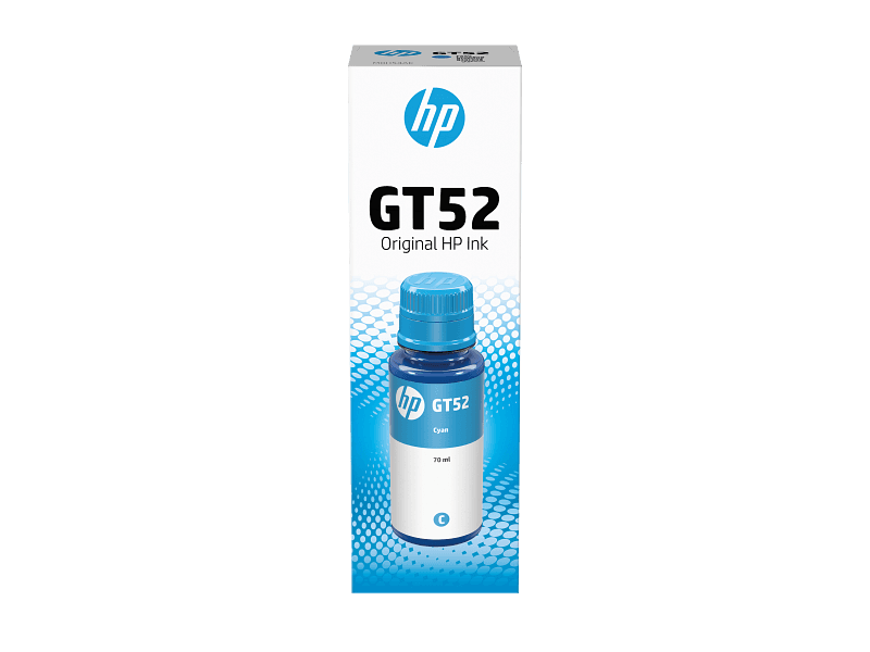 HP GT52 Cyan Bouteille d’Encre Originale